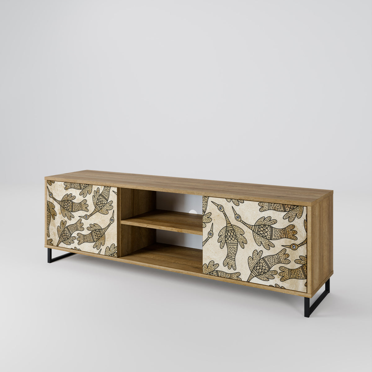 ALMONDINE SONGBIRD Mueble de TV de 2 Puertas