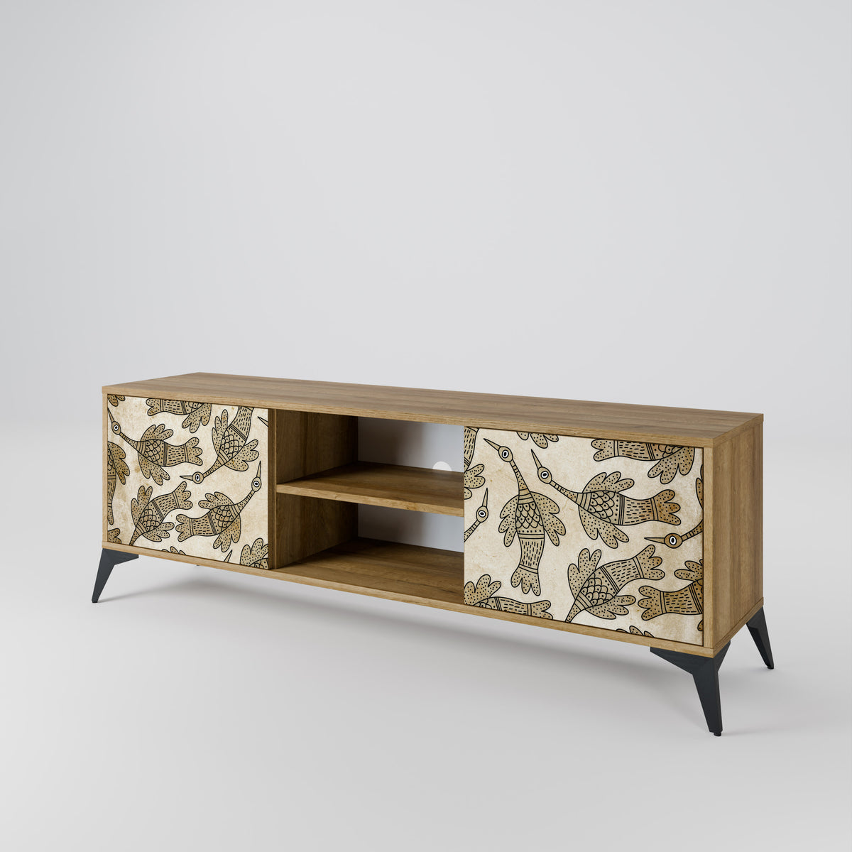 ALMONDINE SONGBIRD Mueble de TV de 2 Puertas