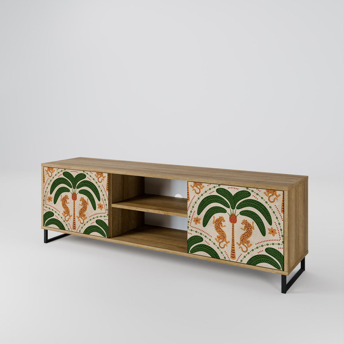 DANCING PREDATORS Mueble de TV de 2 Puertas