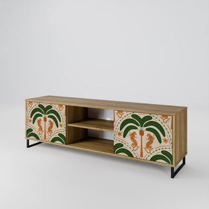 DANCING PREDATORS 2-Door TV Cabinet
