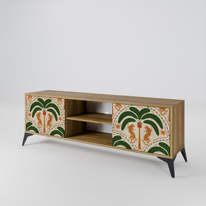 DANCING PREDATORS 2-Door TV Cabinet