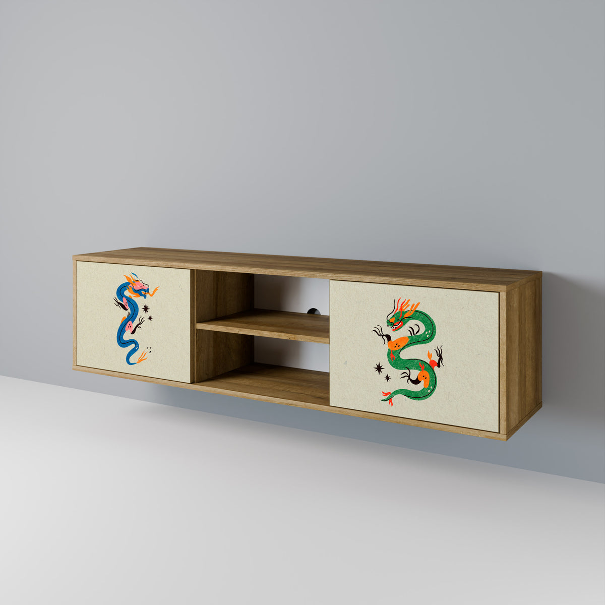 MYTHOLOGICAL CREATURES Mueble de TV de 2 Puertas