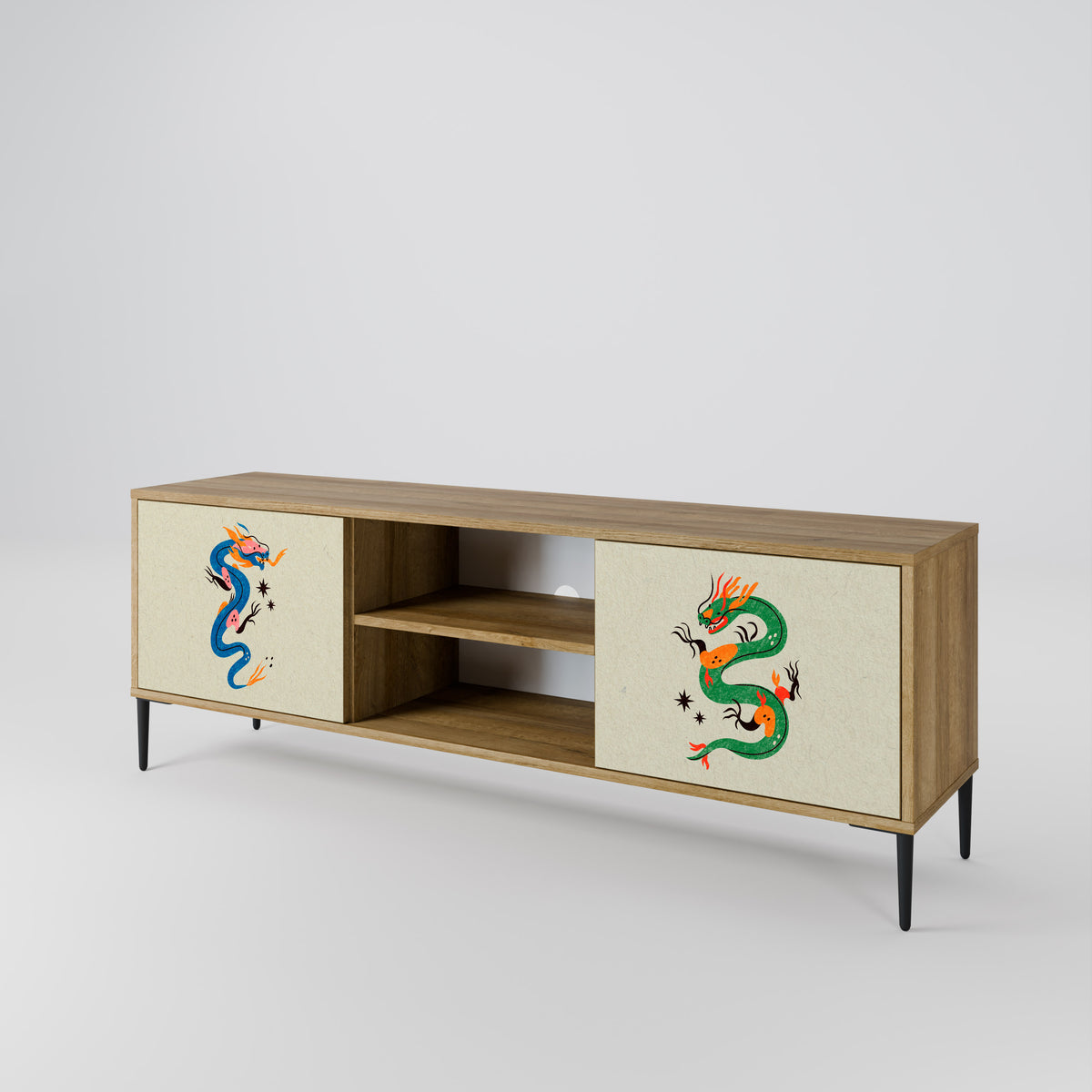 MYTHOLOGICAL CREATURES Mueble de TV de 2 Puertas