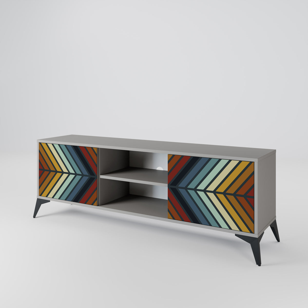 INDIGENOUS ZIGZAG 2-Door TV Cabinet