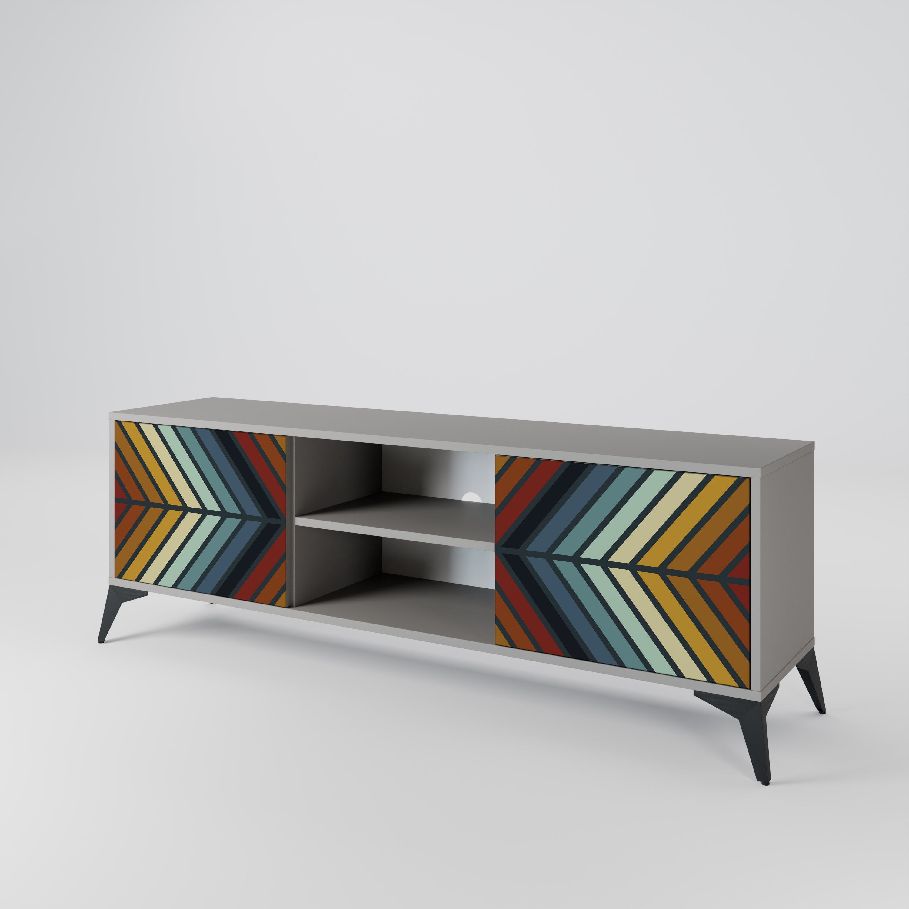 INDIGENOUS ZIGZAG 2-Door TV Cabinet