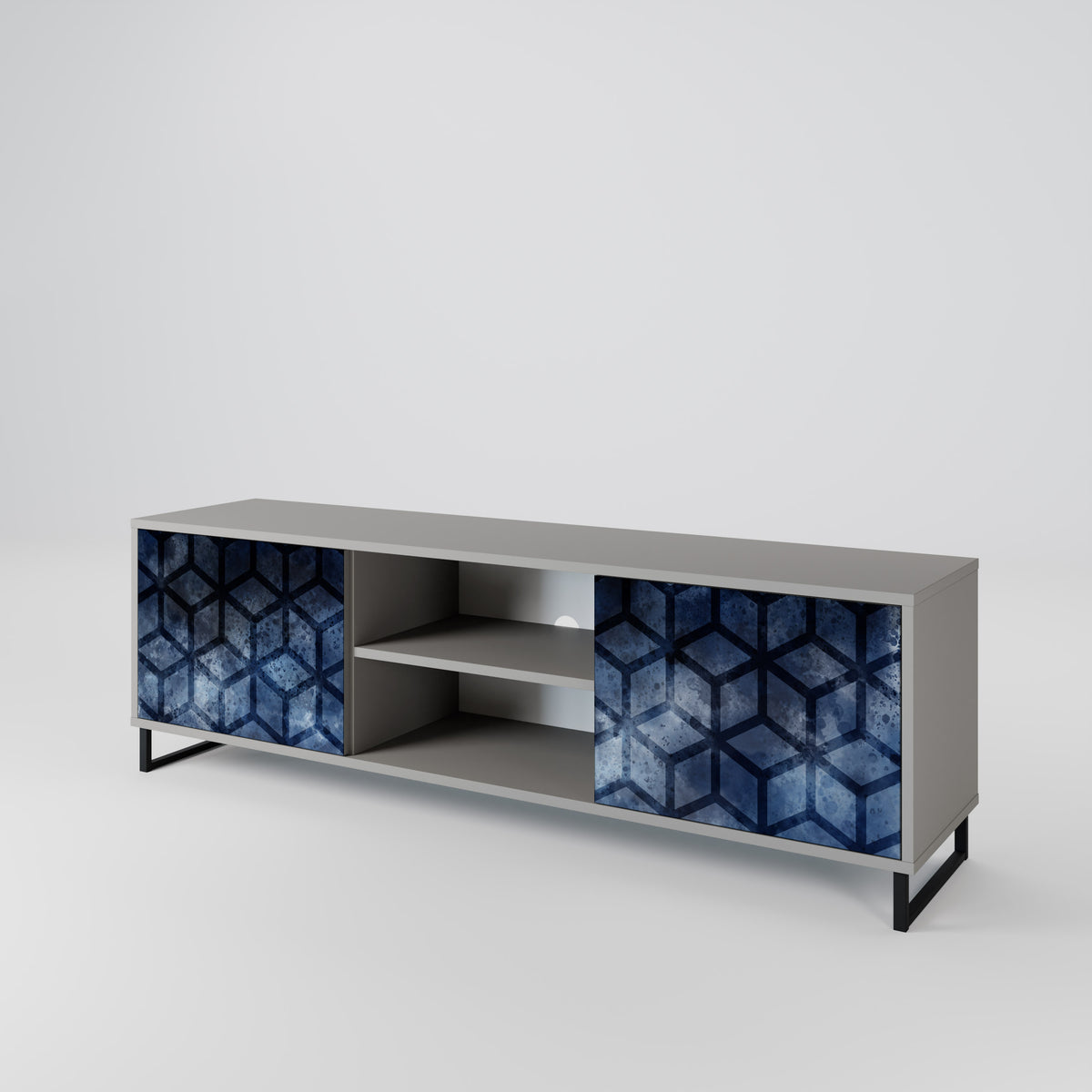CUBIC MIST Mueble de TV de 2 Puertas