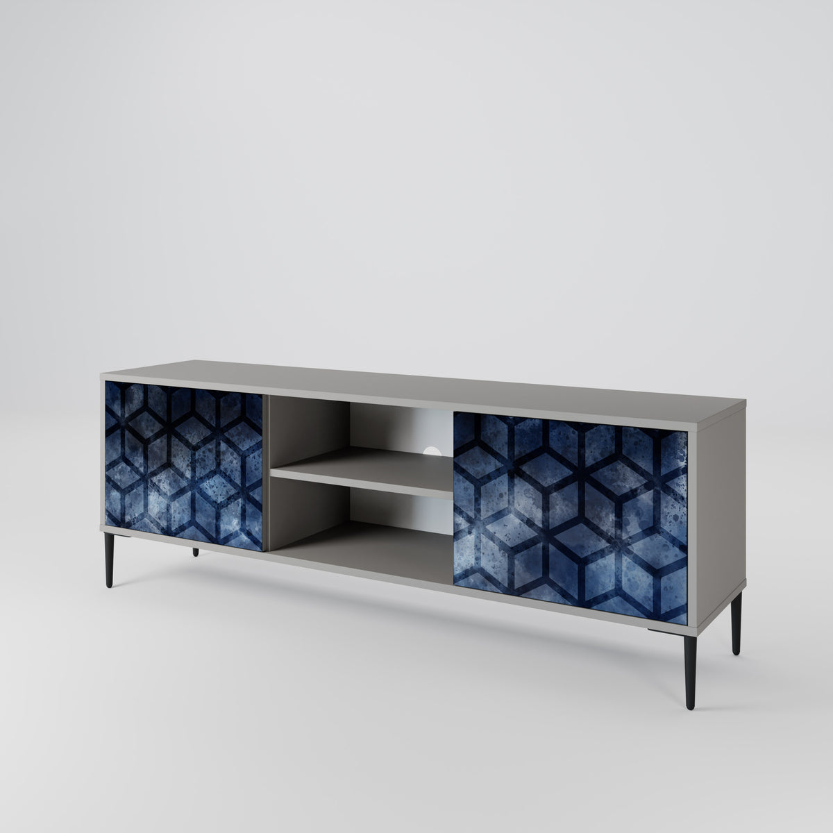 CUBIC MIST Mueble de TV de 2 Puertas