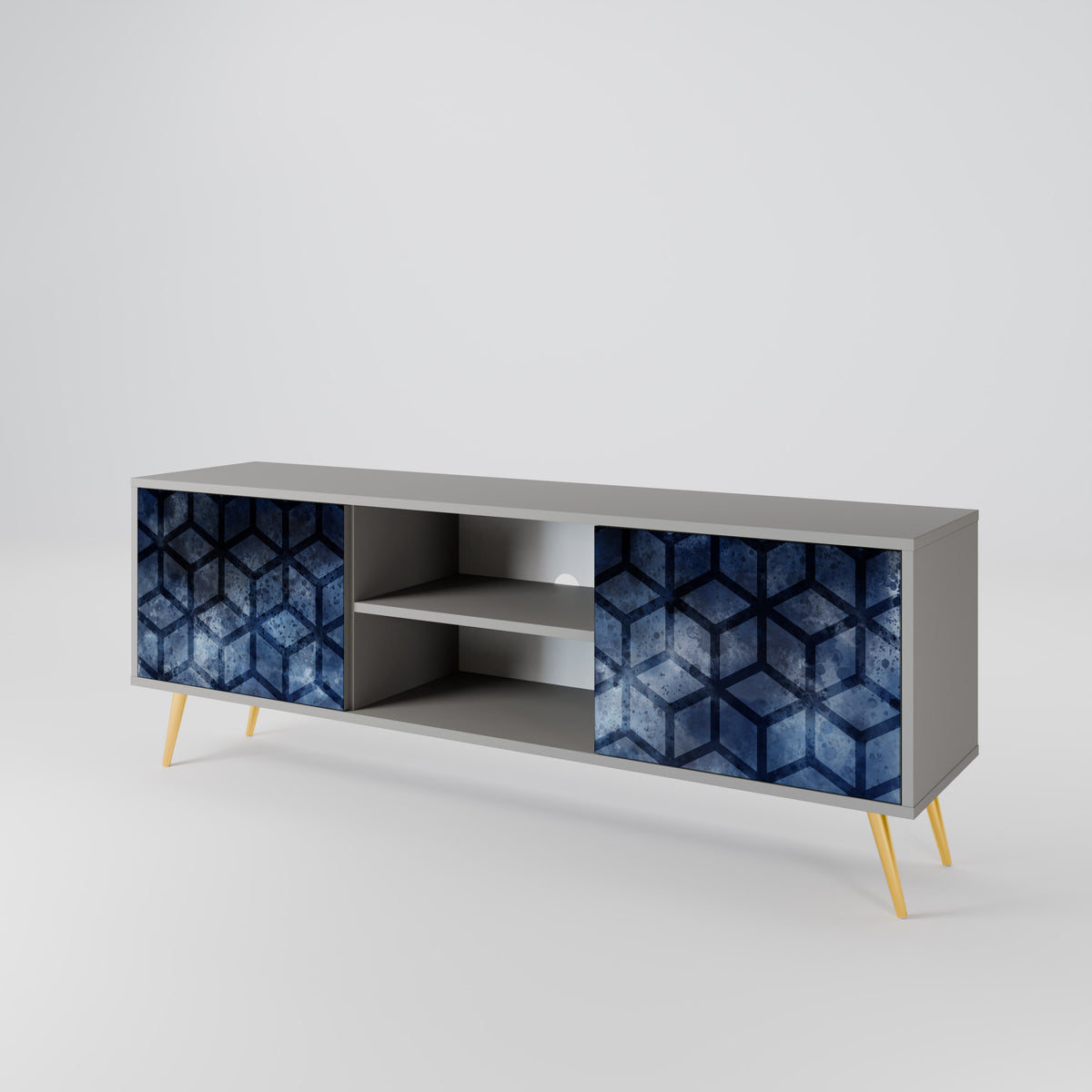 CUBIC MIST Mueble de TV de 2 Puertas