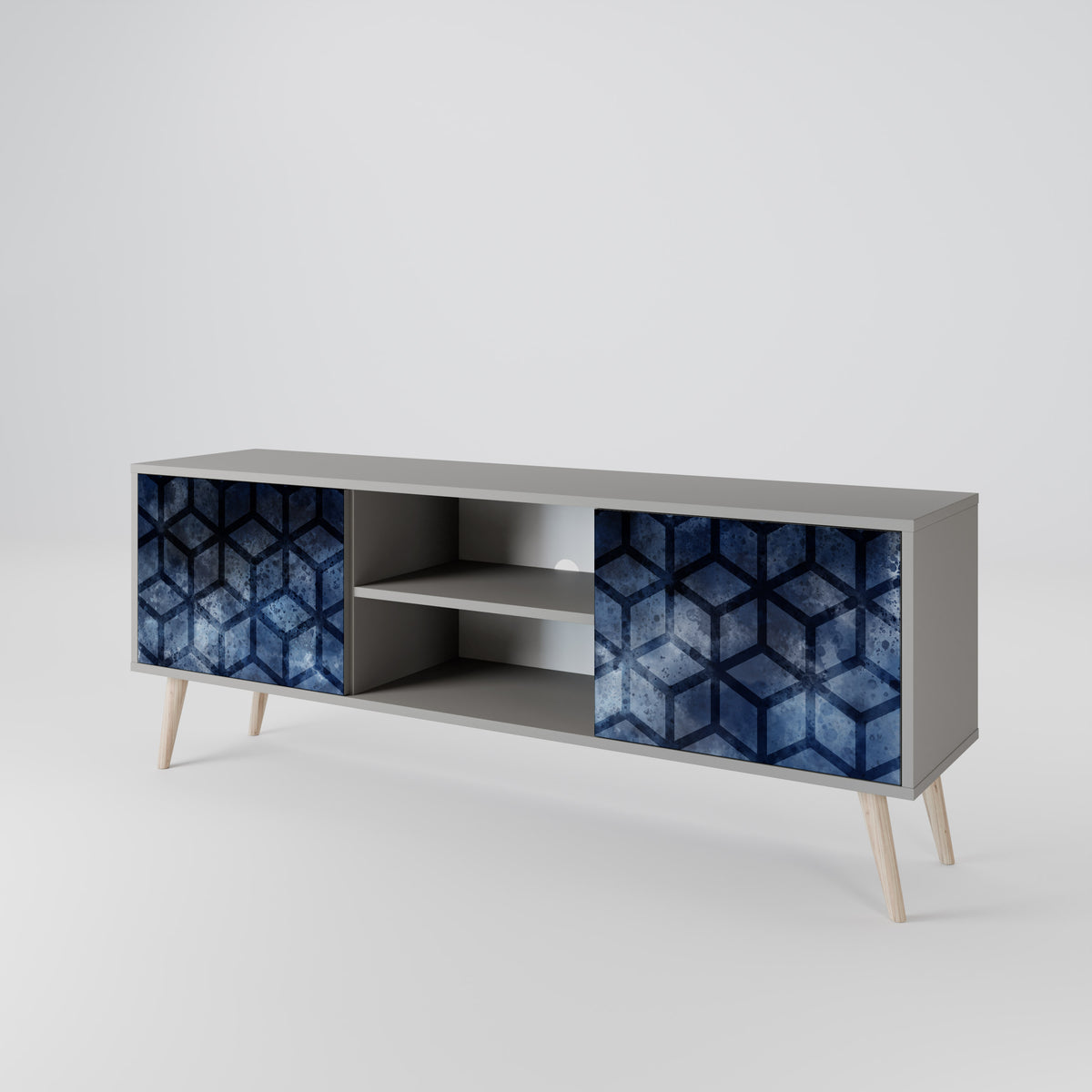 CUBIC MIST Mueble de TV de 2 Puertas