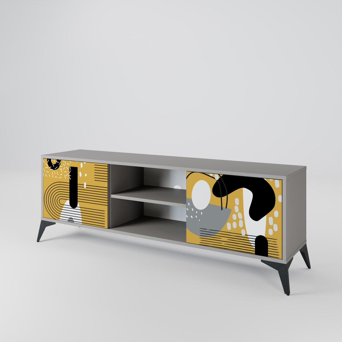 SHAPESHIFT SYMPHONY Mueble de TV de 2 Puertas
