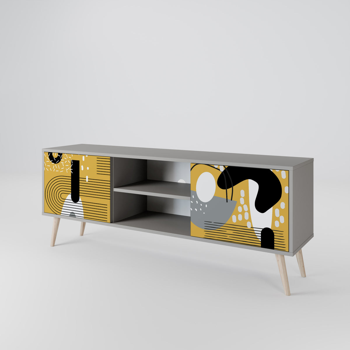 SHAPESHIFT SYMPHONY Mueble de TV de 2 Puertas