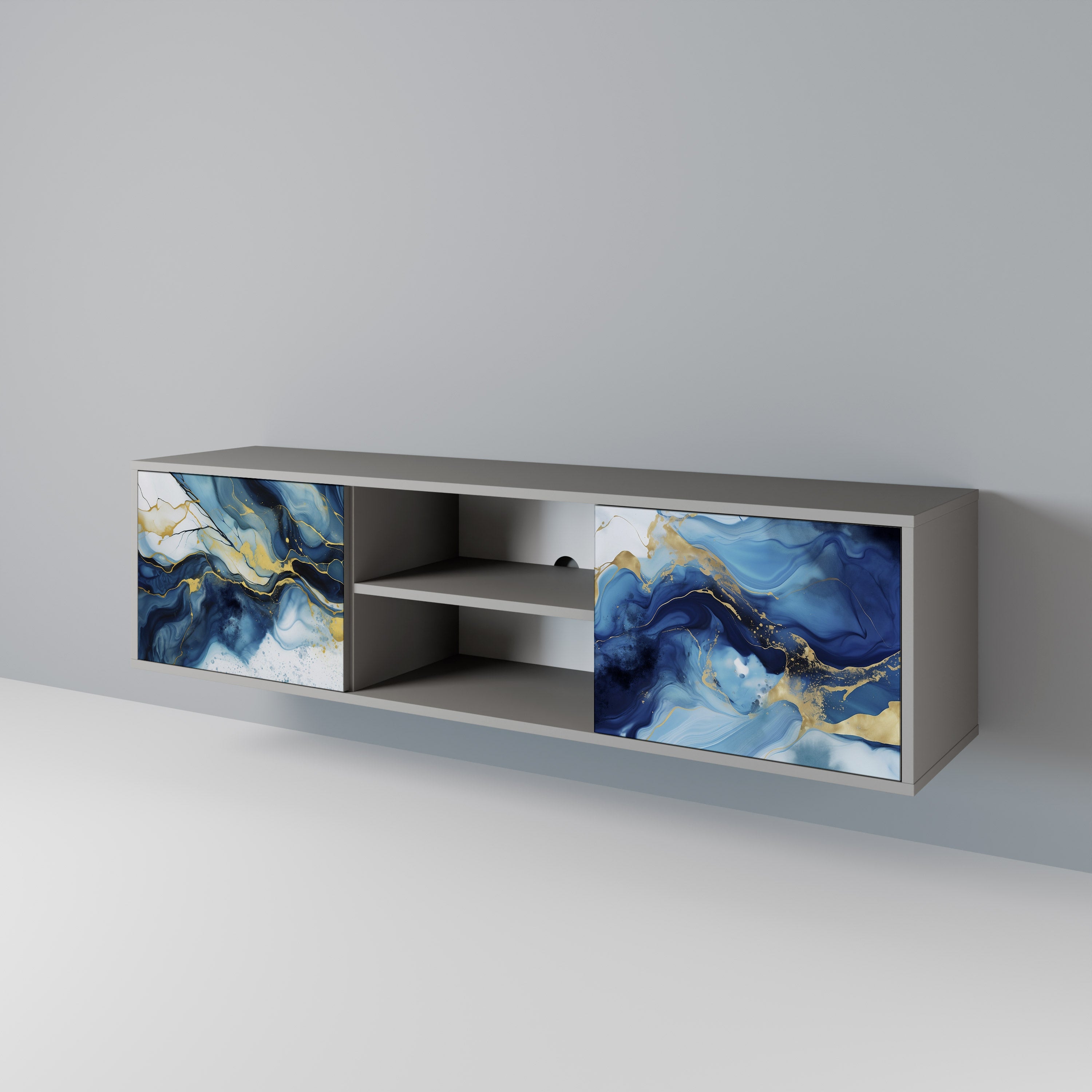 INKY MARBLE 2-türiges TV-Lowboard