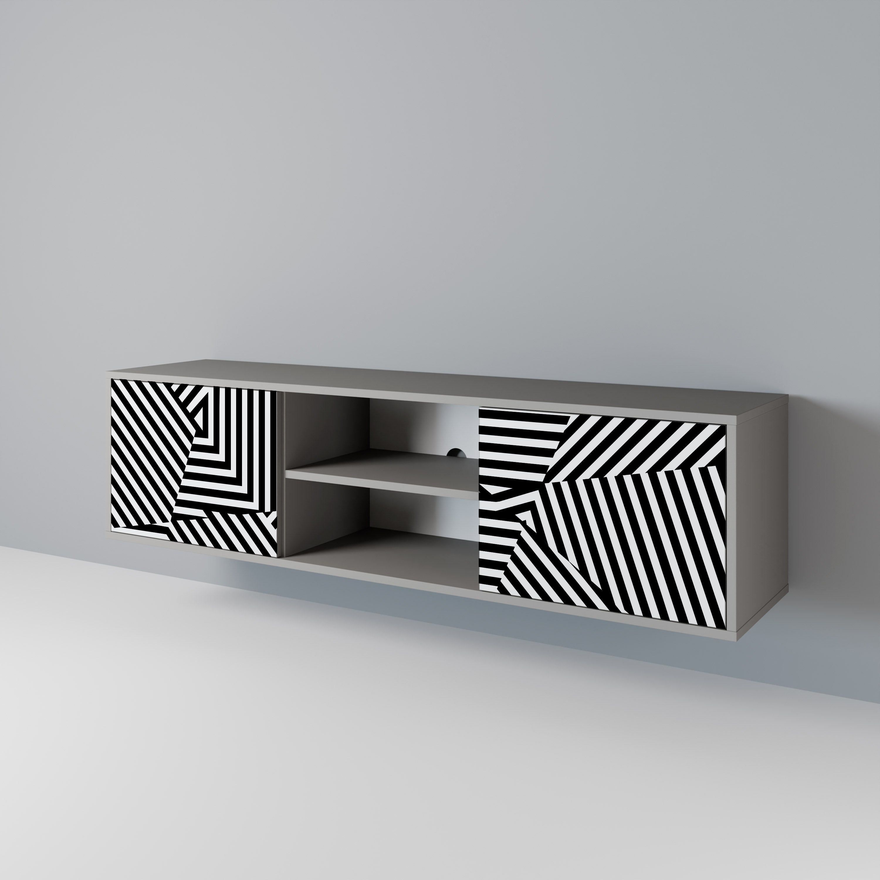 ILLUSIONARY LATTICE 2-türiges TV-Lowboard