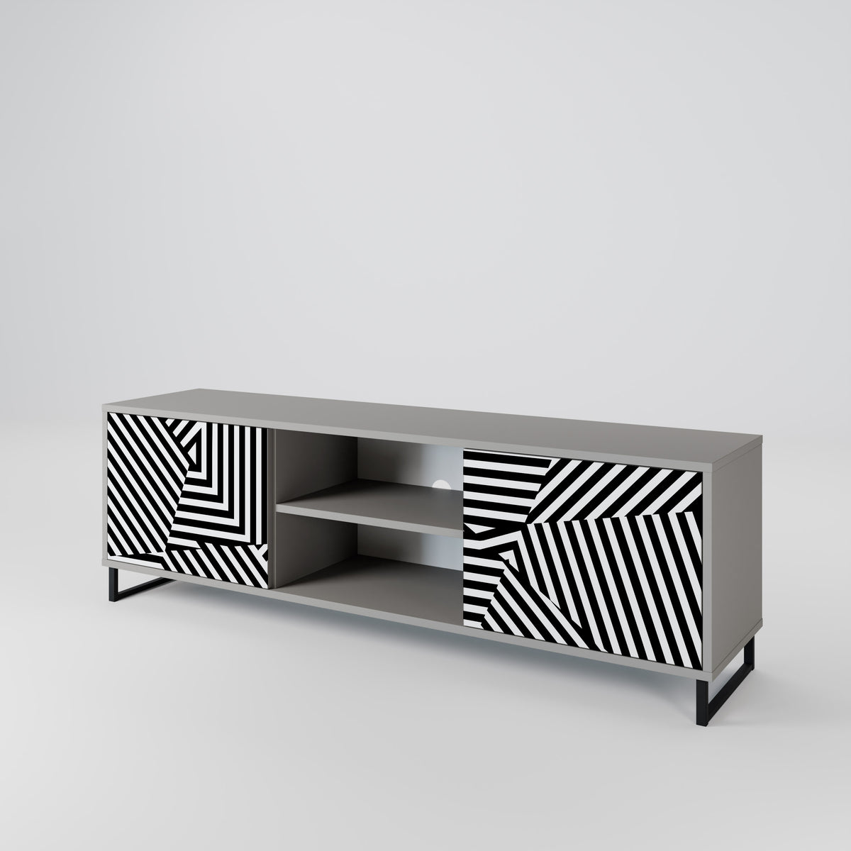 ILLUSIONARY LATTICE Mueble de TV de 2 Puertas