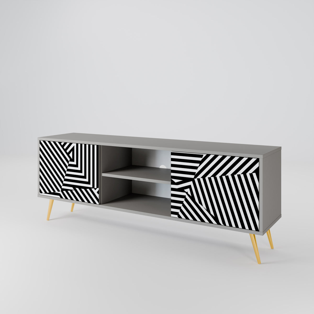 ILLUSIONARY LATTICE Móvel de TV de 2 Portas