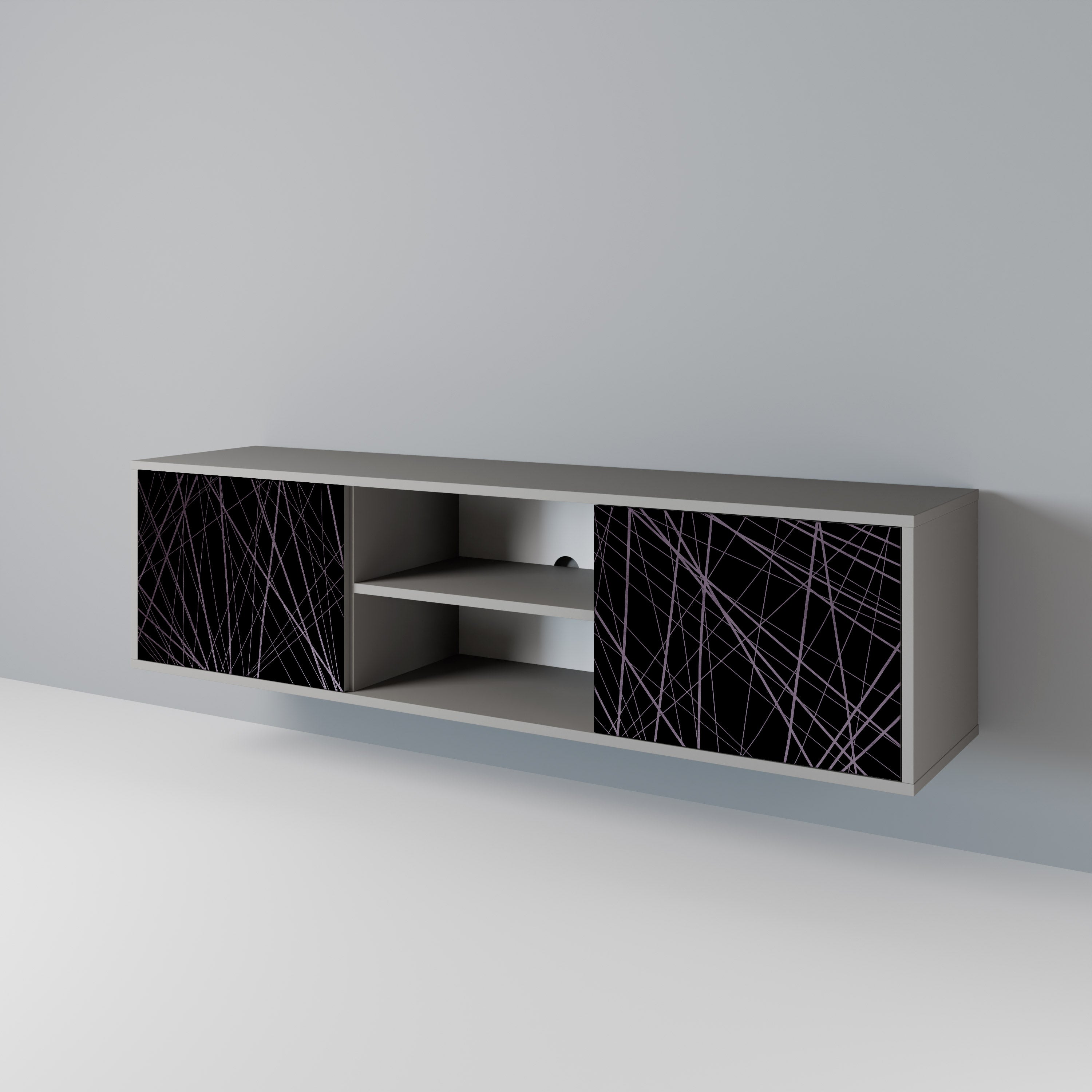 SHIMMER SPIDERGRAM 2-türiges TV-Lowboard