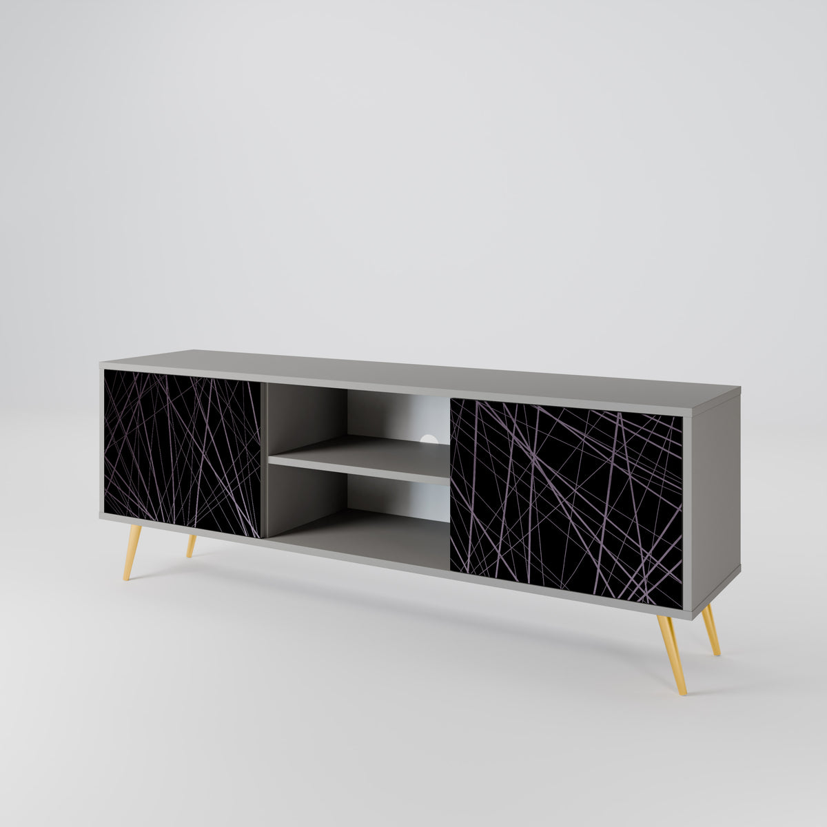 SHIMMER SPIDERGRAM Mueble de TV de 2 Puertas