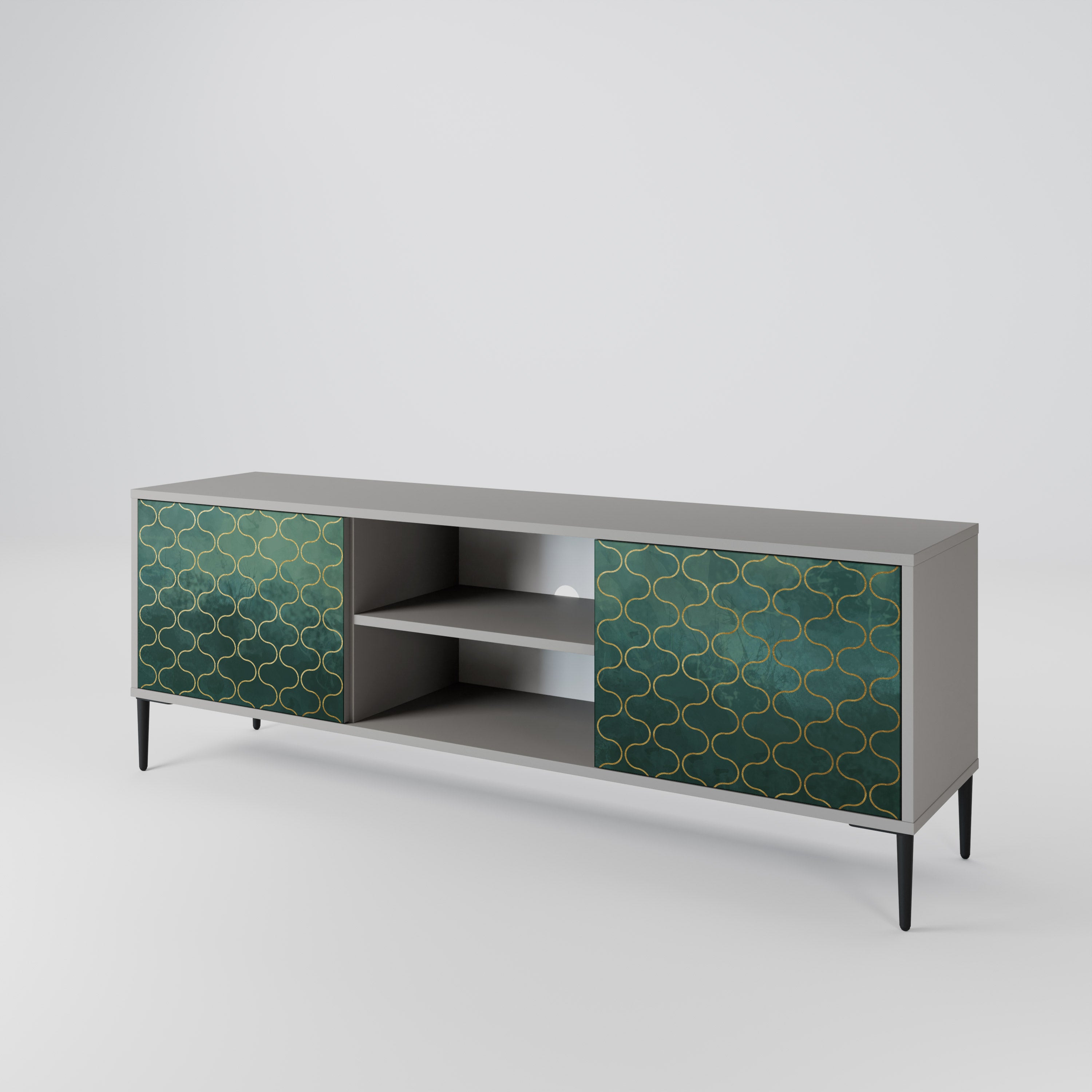 TESSELATED GREENERY 2-türiges TV-Lowboard