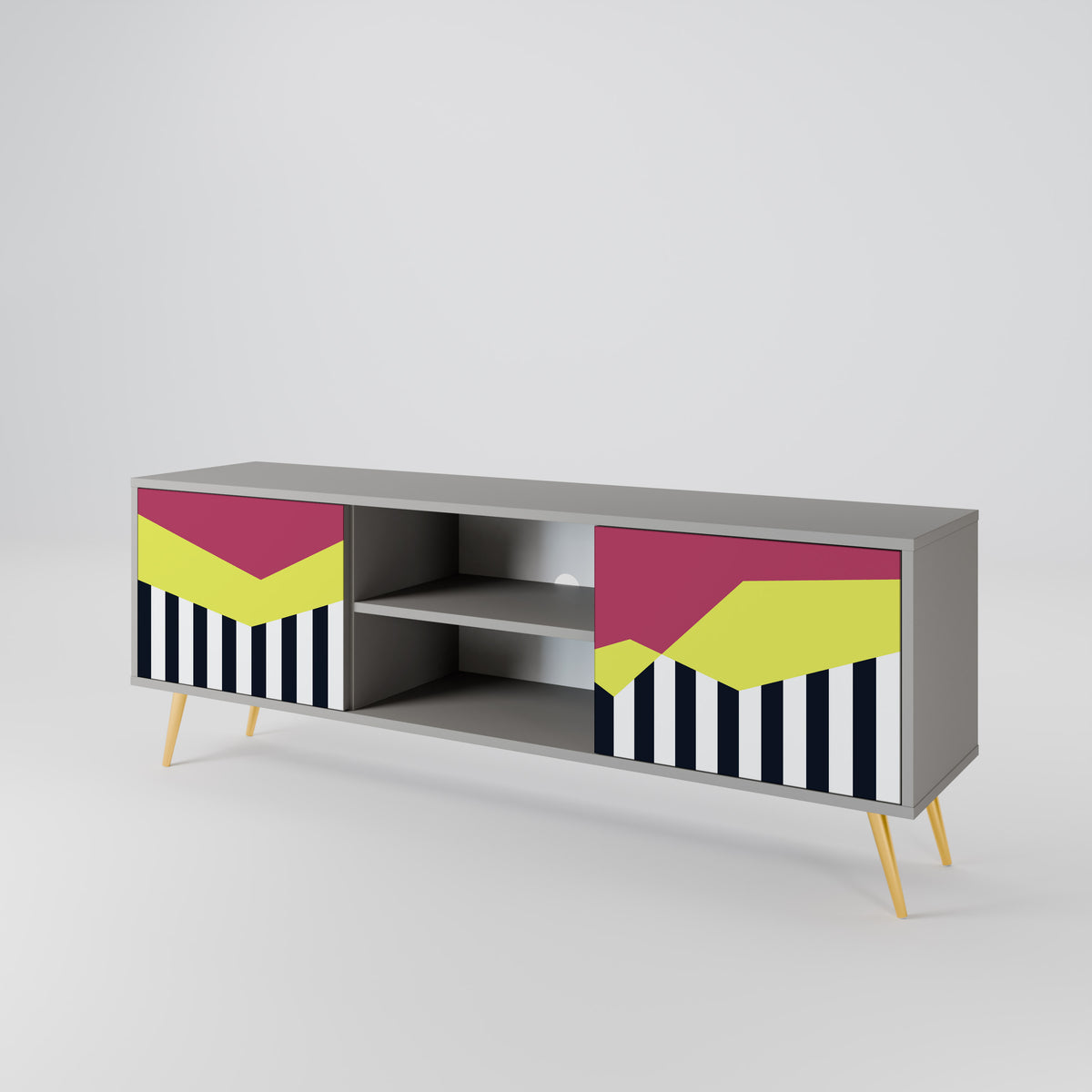 PIANO FANTASY Mueble de TV de 2 Puertas