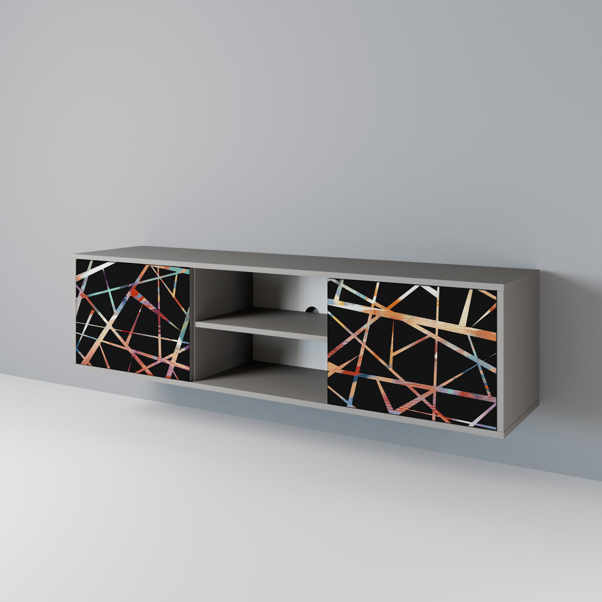POLYGON VERVE Mueble de TV de 2 Puertas