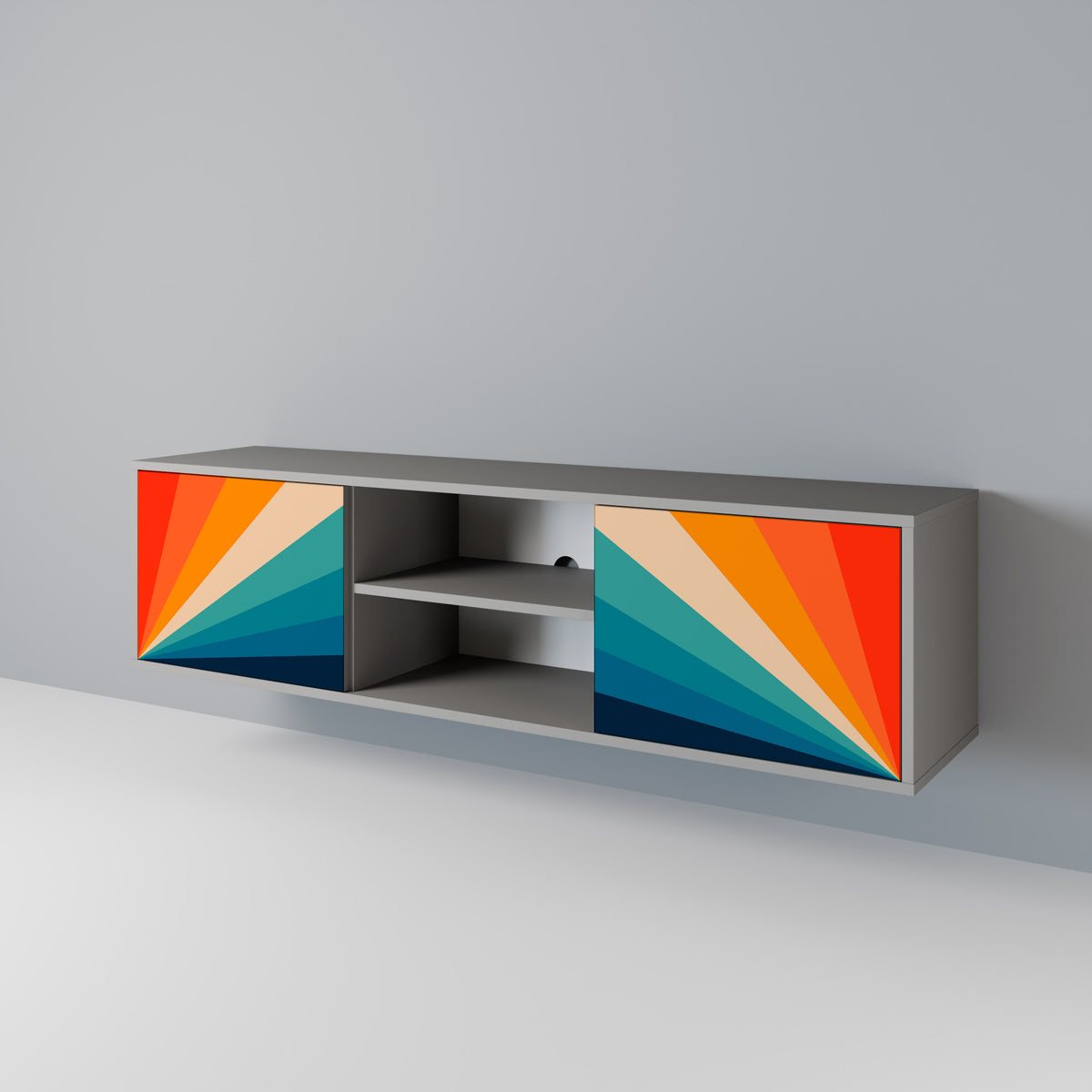 PRISM CONCUSSION Mueble de TV de 2 Puertas