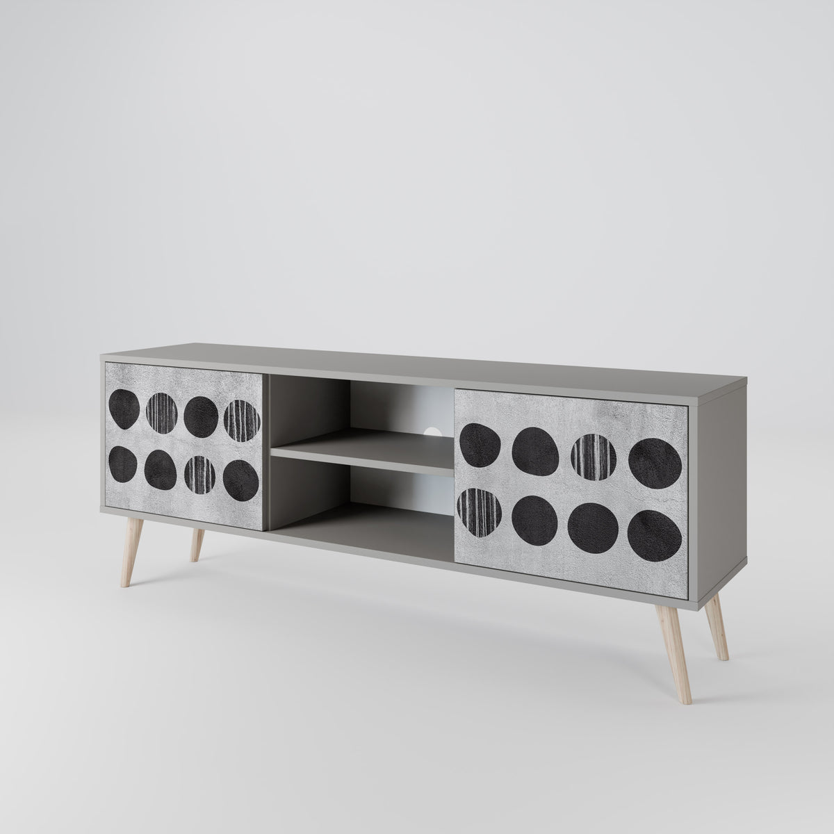 GHOSTLY GRADIENTS Mueble de TV de 2 Puertas