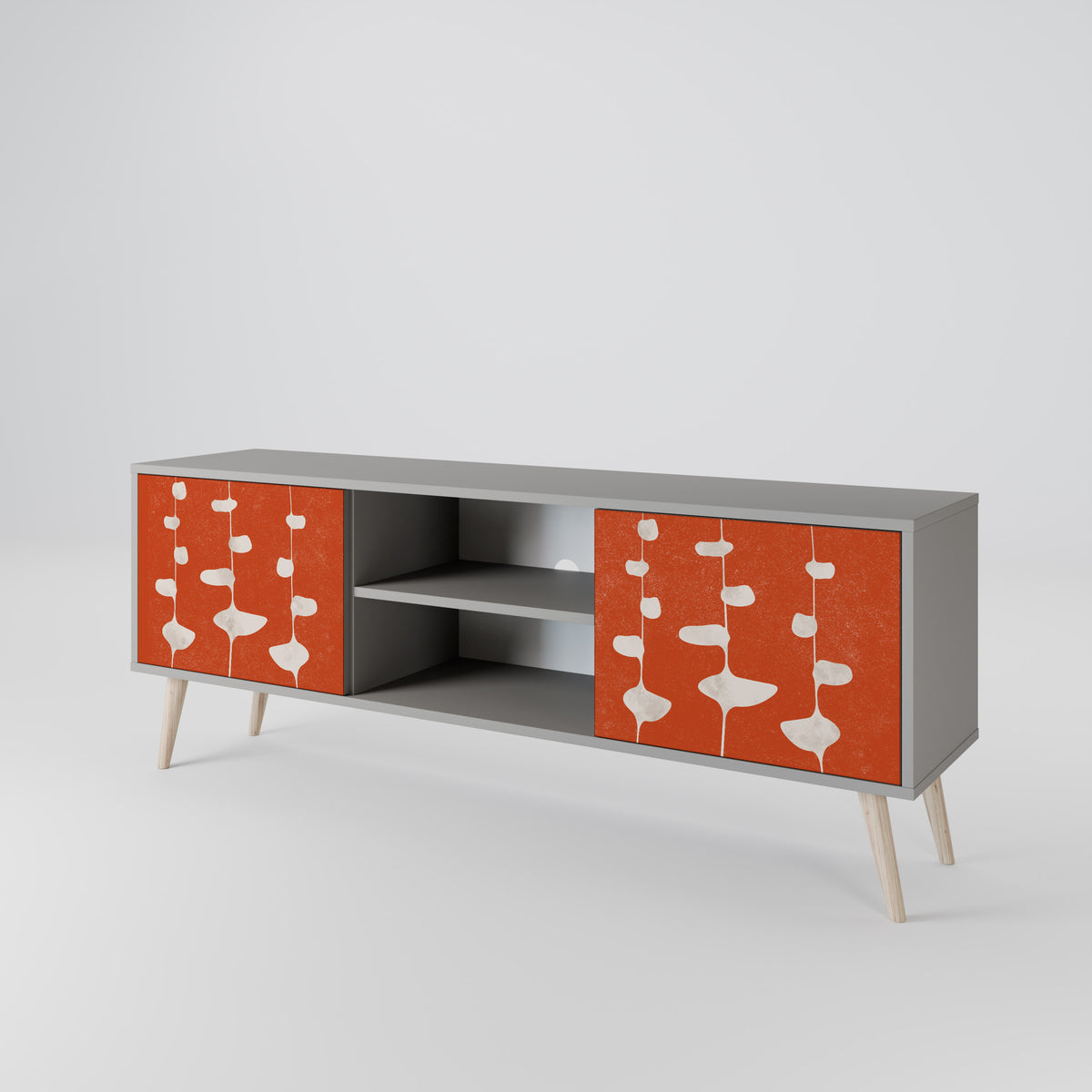 COURAGE MOLD Mueble de TV de 2 Puertas