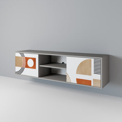 CIRCLE RHYTM Mueble de TV de 2 Puertas