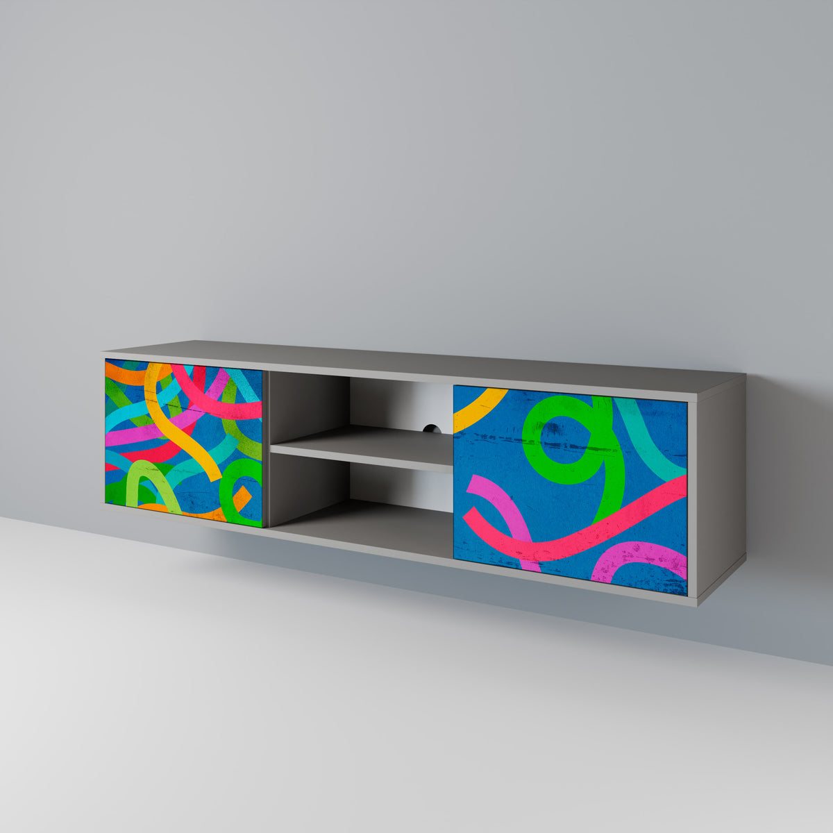 STREAMER TANGLE Mueble de TV de 2 Puertas