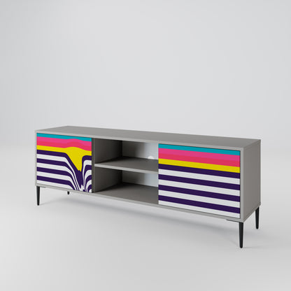 TONE COLLAPSE Mueble de TV de 2 Puertas