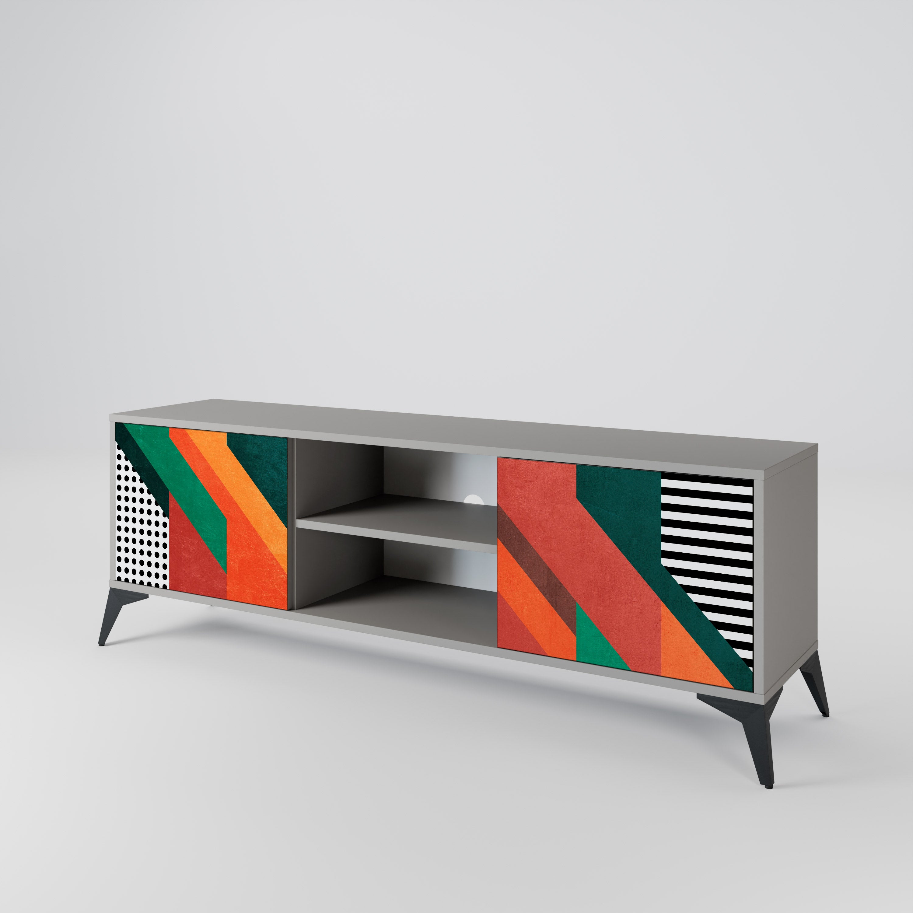 MAKESHIFT ARTISTRY Έπιπλο τηλεόρασης 2-θυρών