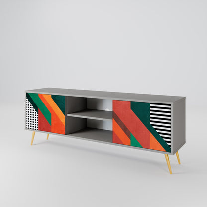 MAKESHIFT ARTISTRY Mueble de TV de 2 Puertas