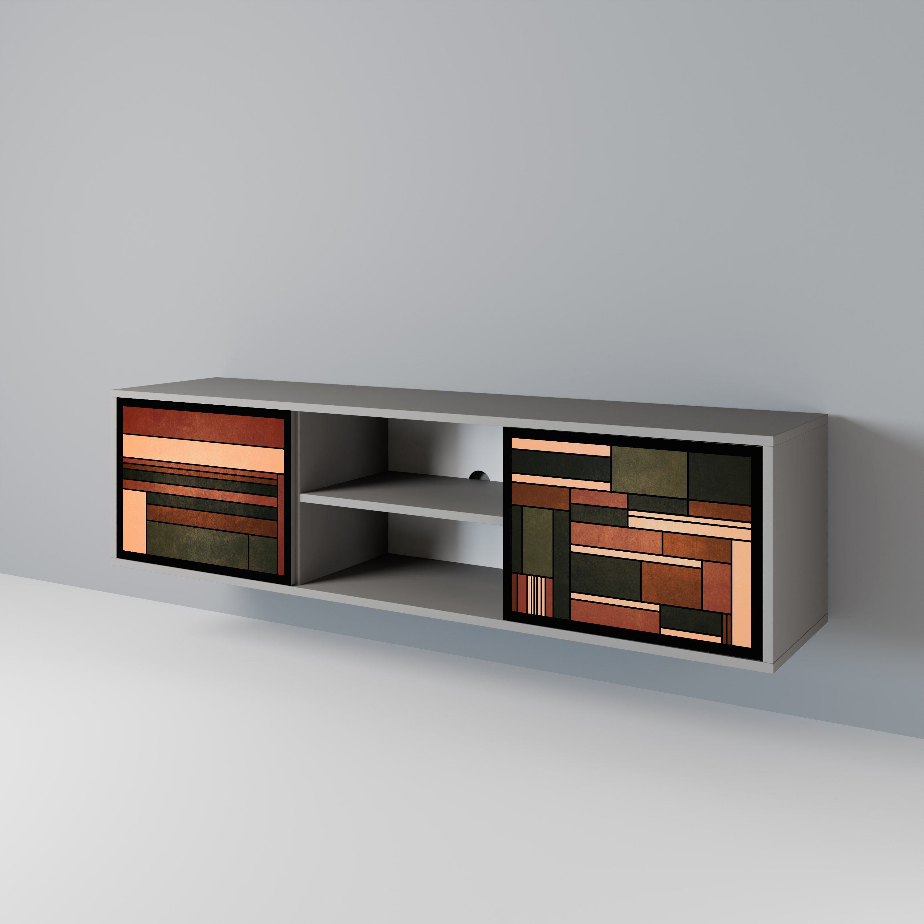 FIGURES OF NATURE Έπιπλο τηλεόρασης 2-θυρών