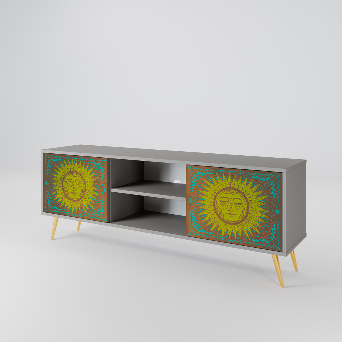 SUNSHINE EULOGY Mueble de TV de 2 Puertas