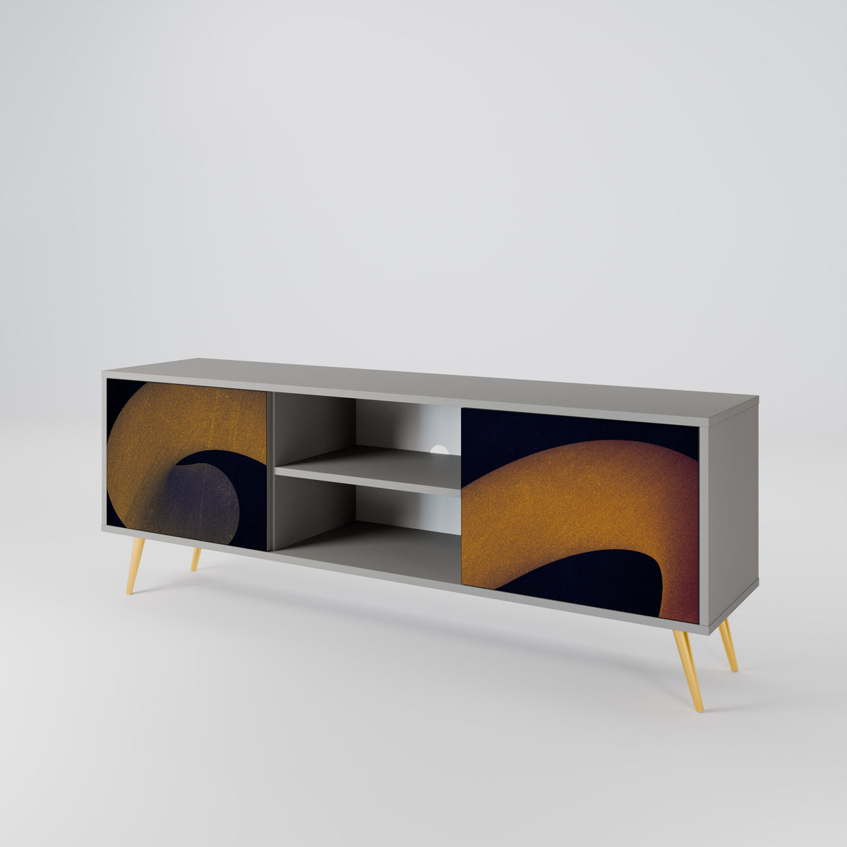 HOLLOW TIME Mueble de TV de 2 Puertas