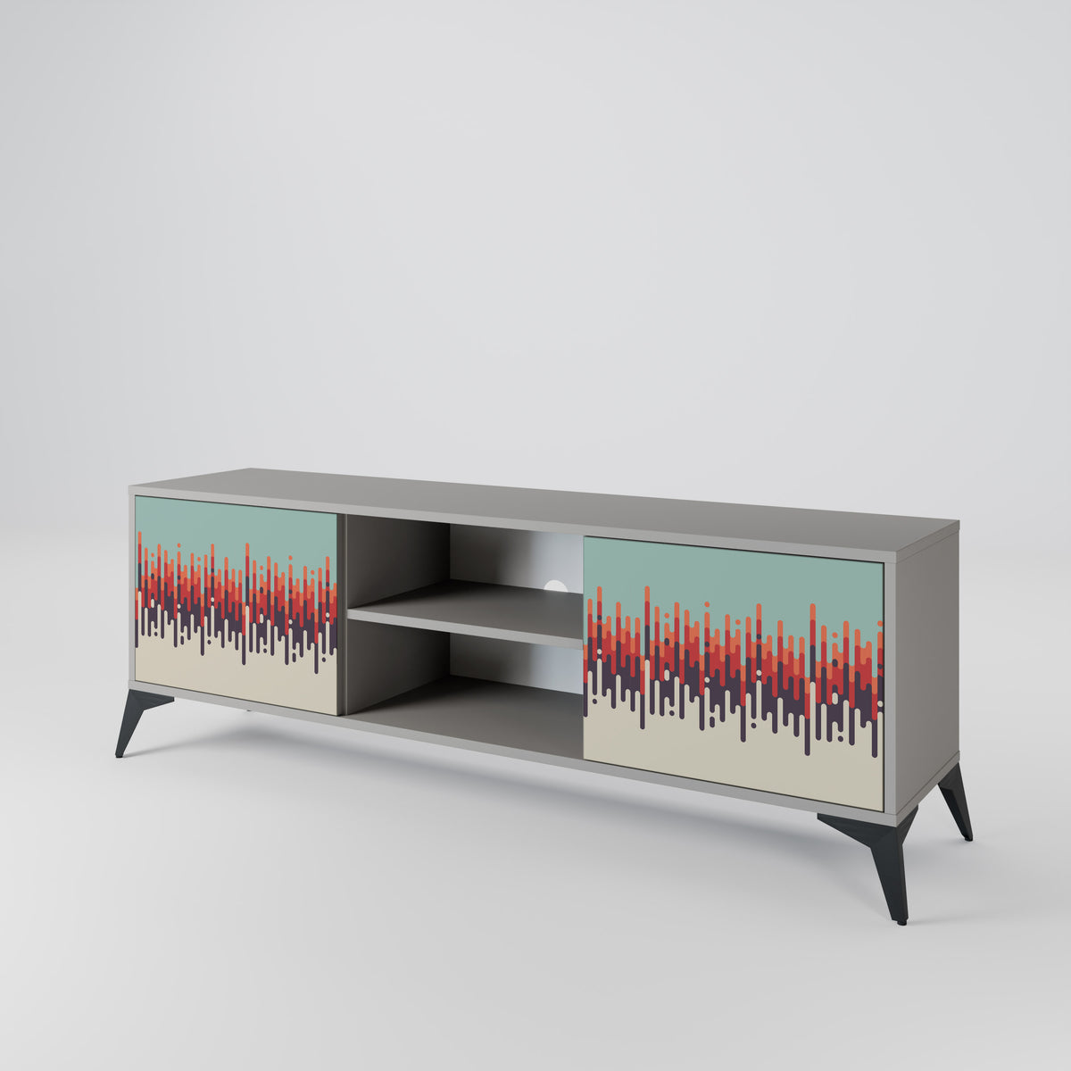 CHROMA CONTOURS Mueble de TV de 2 Puertas