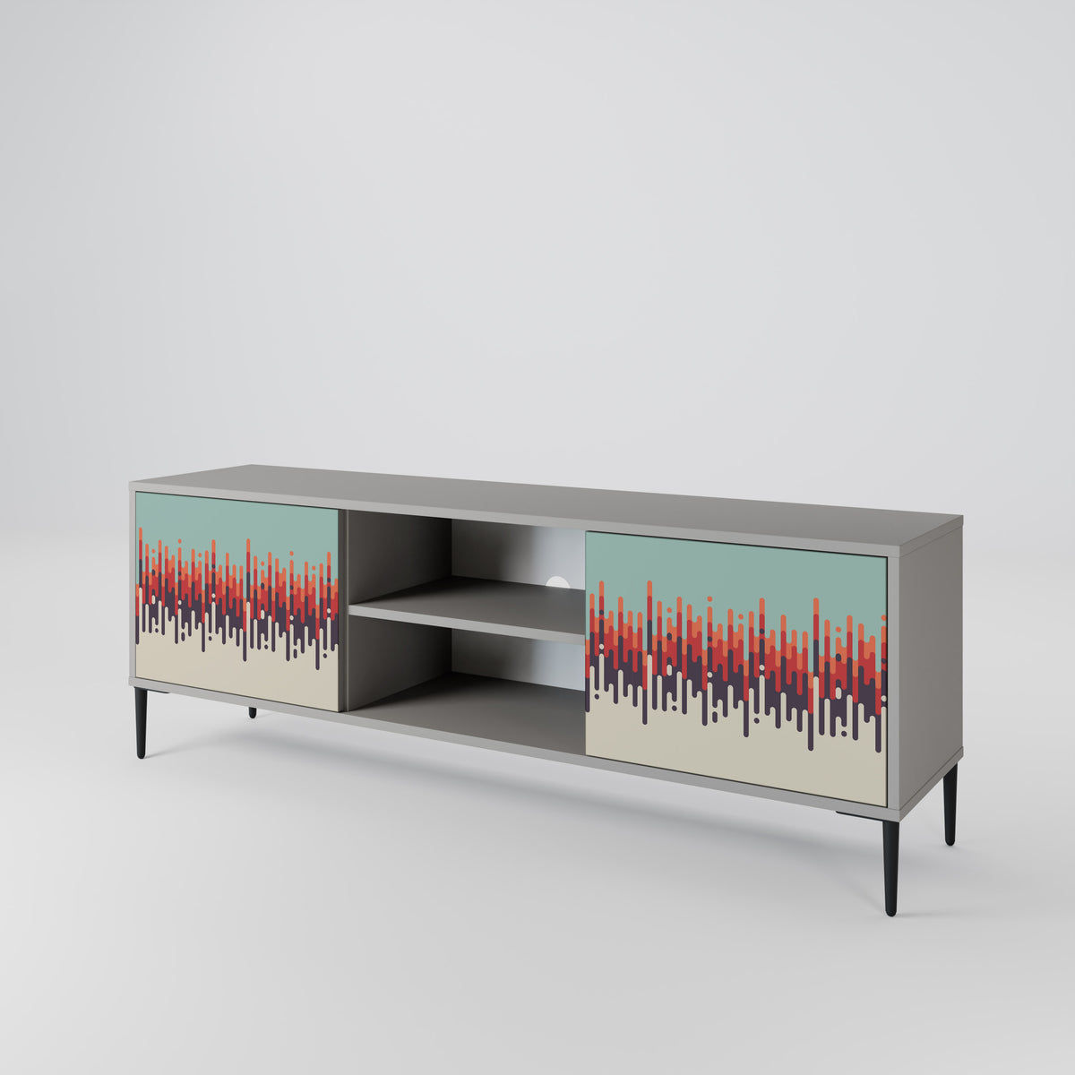 CHROMA CONTOURS Mueble de TV de 2 Puertas