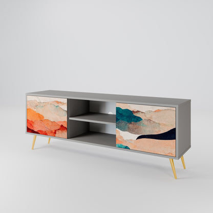 ABSTRACT LANDSCAPE Mueble de TV de 2 Puertas