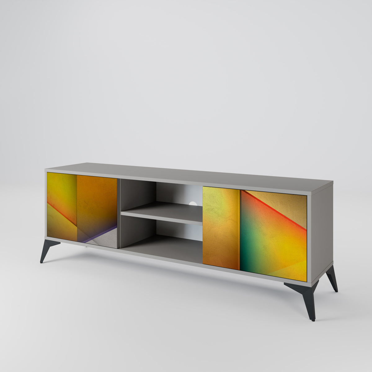 PIERCING SHARPNESS Mueble de TV de 2 Puertas