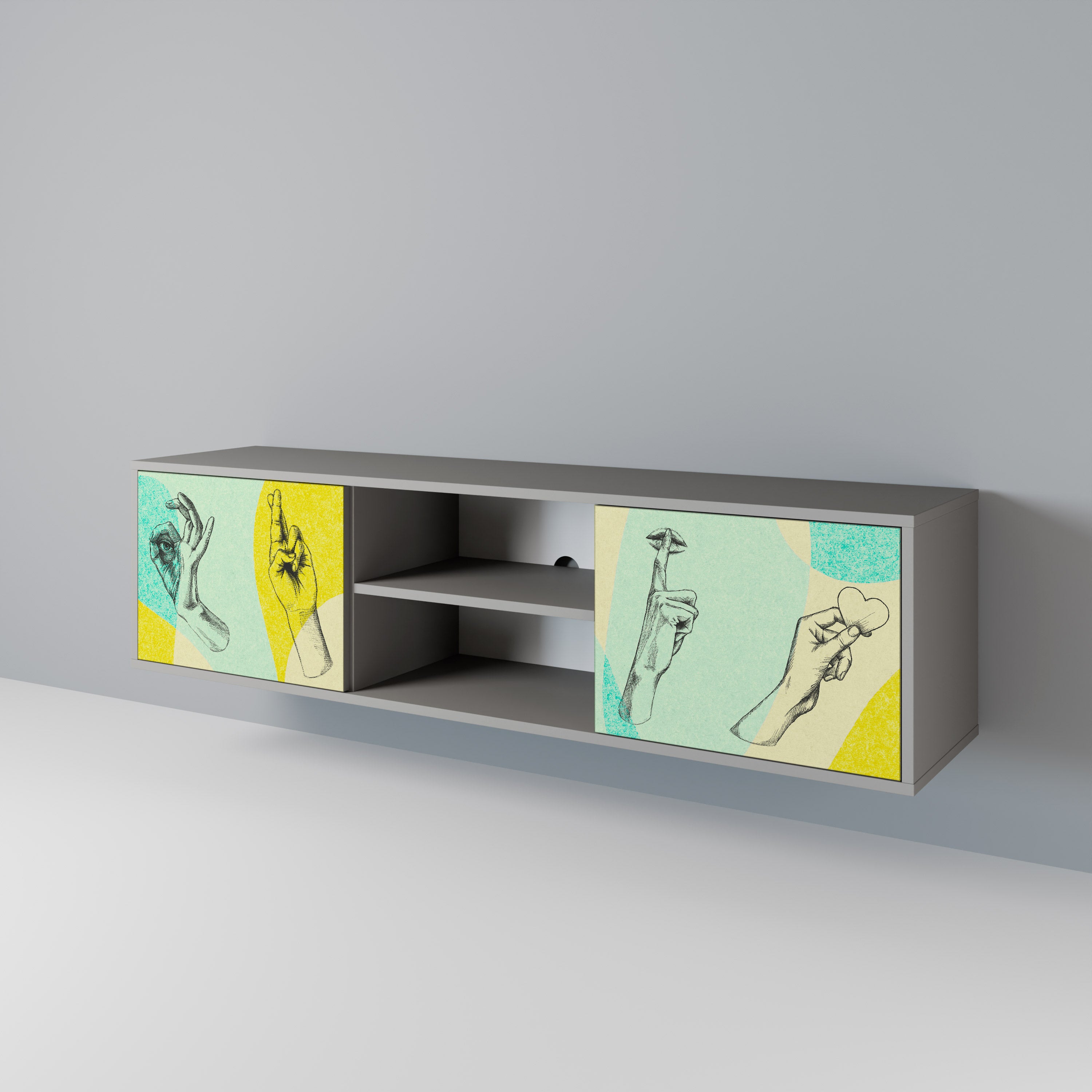 BODY LANGUAGE 2-türiges TV-Lowboard