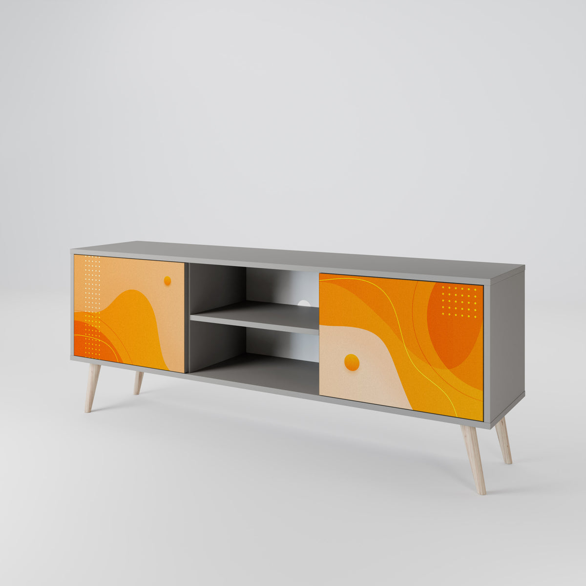 ORANGE ARRANGEMENT Dvoudveřový TV stolek