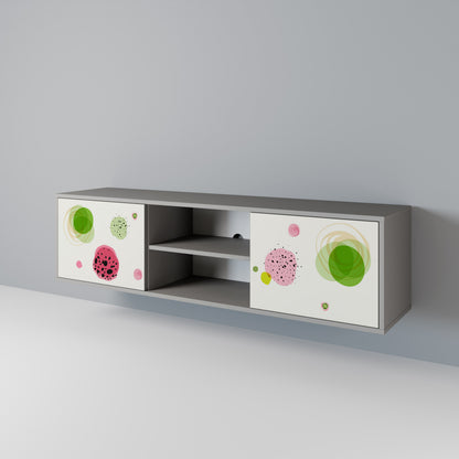 COLORFUL COSMOS 2-Door TV Cabinet