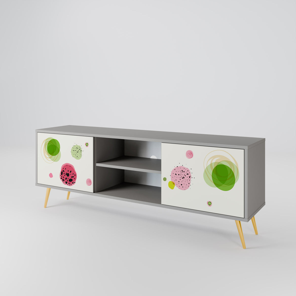 COLORFUL COSMOS 2-Door TV Cabinet