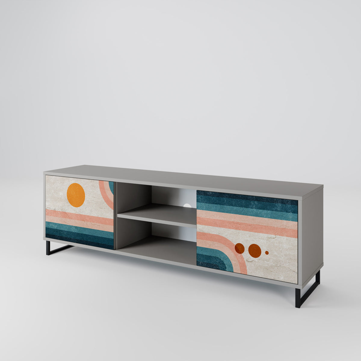 TWO HALVES 2-Door TV Cabinet