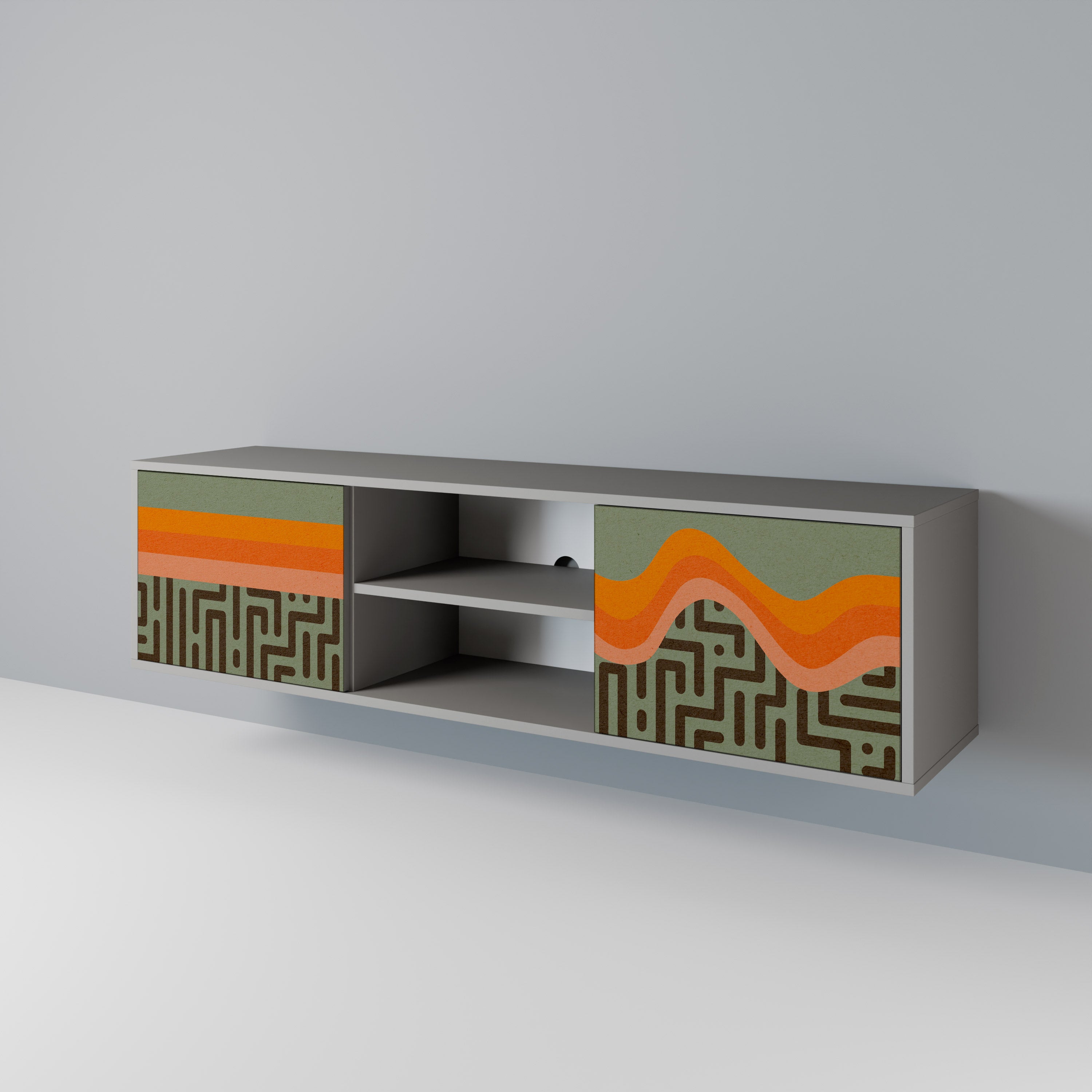 SIMPLE SOLUTIONS Móvel de TV de 2 Portas