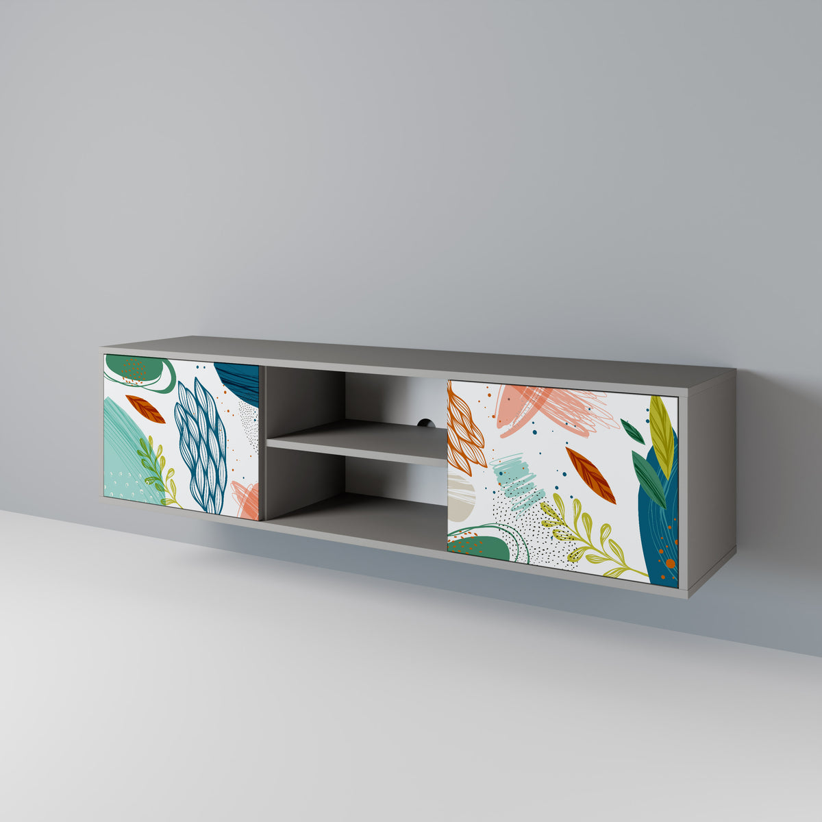 BOTANICAL HURRICANE Móvel de TV de 2 Portas