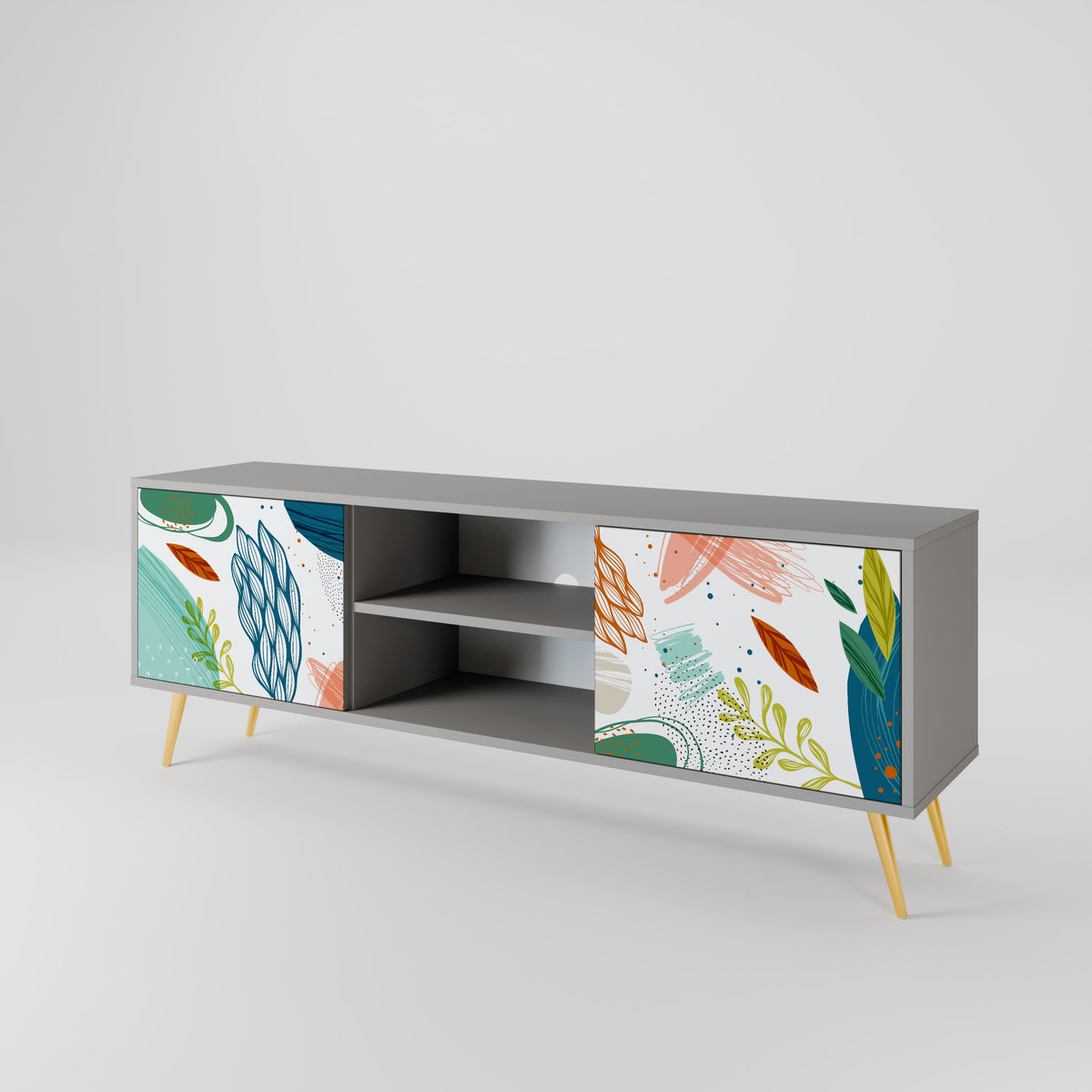 BOTANICAL HURRICANE Móvel de TV de 2 Portas