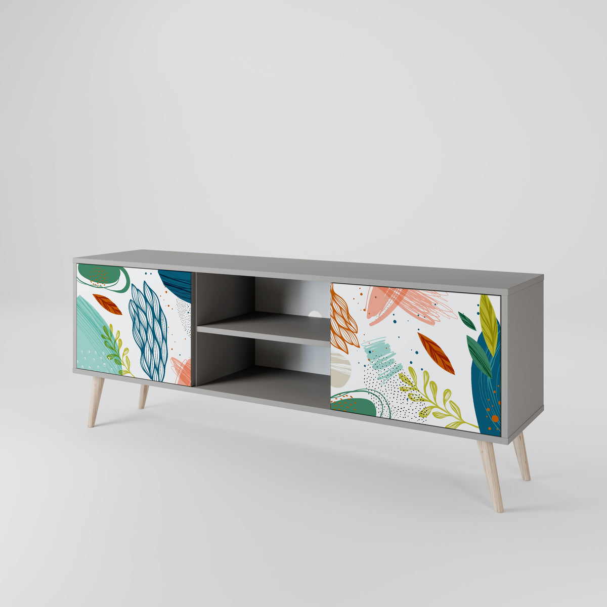 BOTANICAL HURRICANE Móvel de TV de 2 Portas
