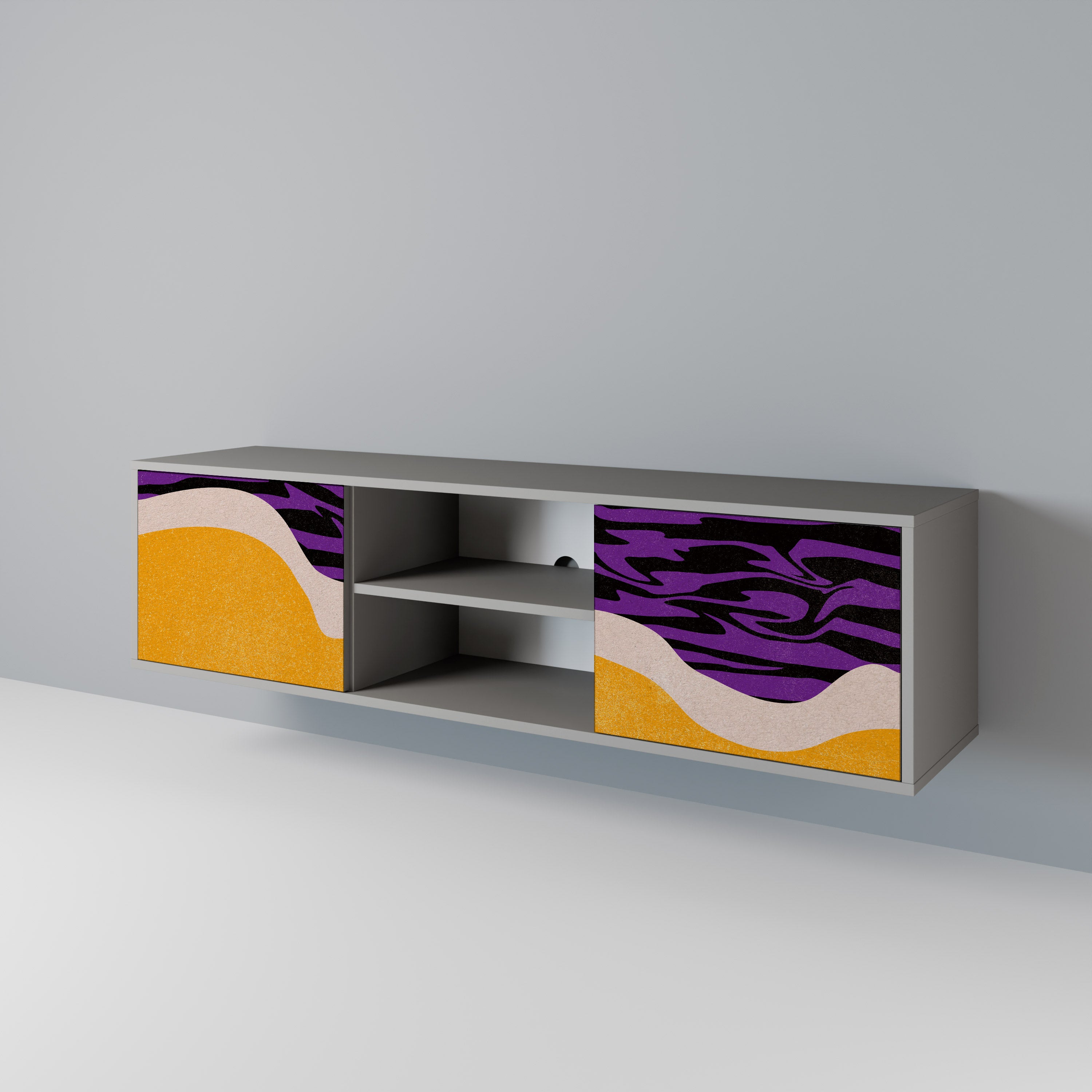 INDEPENDENT BORDER Móvel de TV de 2 Portas