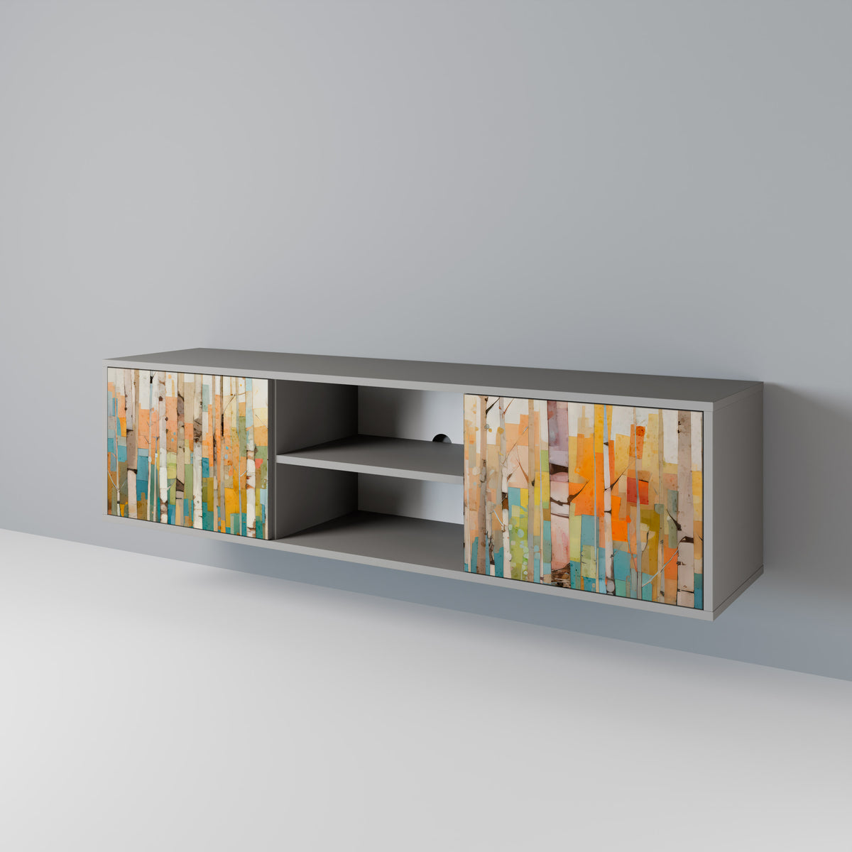 BIRCH KALEIDOSCOPE Dvoudveřový TV stolek